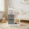 thumbnail image 1 of Resenkos Kids Dress up Storage Costume Closet with Mirror and Toy Bins-White, Kids Toy Storage for Kids, Boys, Girls, Nursery, 1 of 8