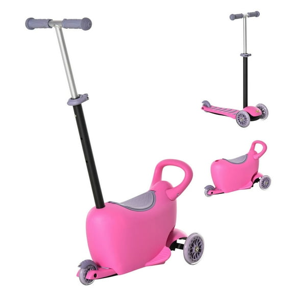 Resenkos Kids Glide Scooter,3-in-1 Ride On Push Car, Kids Scooter, Sliding Walker, Push Rider