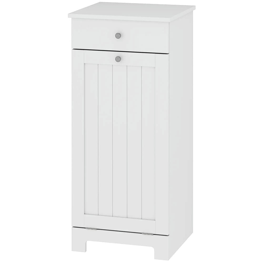 Resenkos Laundry Cabinet, Laundry Hamper Cabinet,Laundry Hamper Cabinet, Laundry Cabinet with Tilt Out Laundry Basket and Drawer, White
