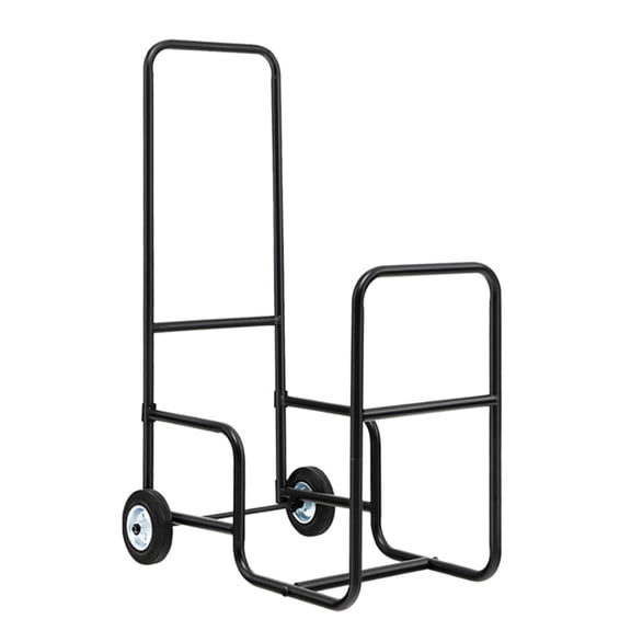 Resenkos Logs Stand Stacker Holder,Firewood Log Rack,Firewood Log Cart Carrier with Anti-Slip and Wear-Resistant Wheels
