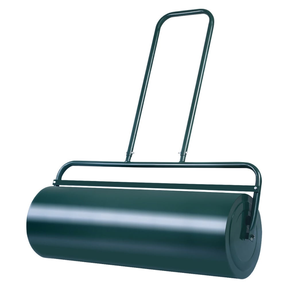 Resenkos Manual Lawn Aerator, Aerator Lawn Tool, 24 x 13 Inch Tow Lawn Roller Water Filled Metal Push Roller-Green