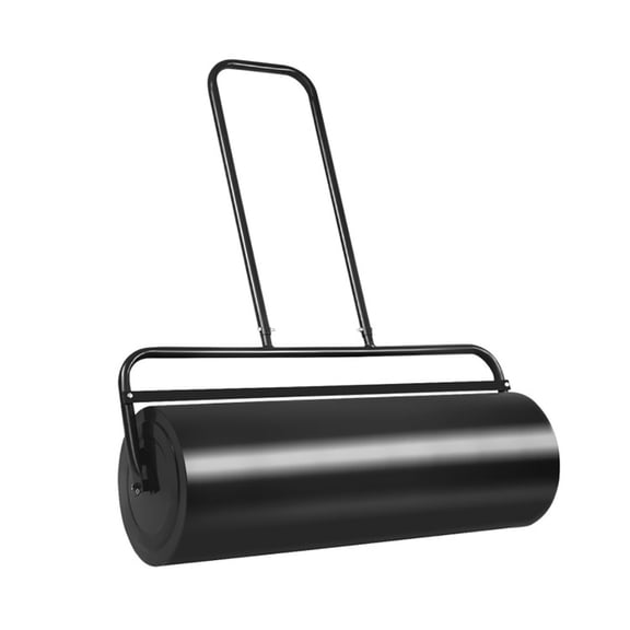 Resenkos Manual Lawn Aerator, Aerator Lawn Tool,36 x 12 Inch Tow Lawn Roller Water Filled Metal Push Roller-Black