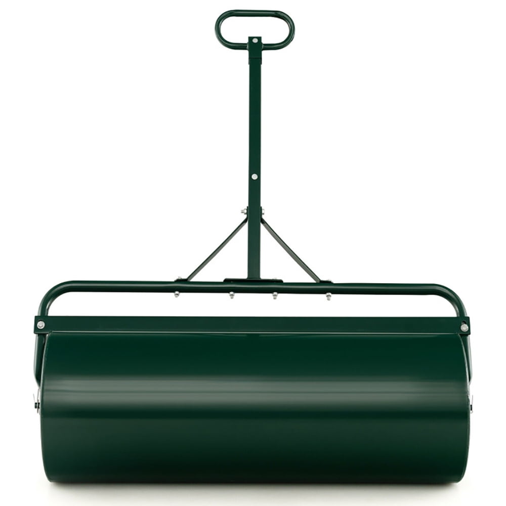 Resenkos Manual Lawn Aerator, Aerator Lawn Tool,39 Inch Wide Push/Tow Lawn Roller-Green