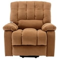 thumbnail image 1 of Resenkos Massage Recliner Chair, Electric Power Lift Recliner Chairs with Heat, Vibration, Side Pocket for Living Room, Bedroom, Light Brown, 1 of 10