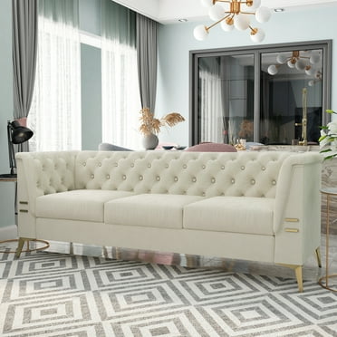 Modway Engage Channel Tufted Performance Velvet Sofa in Teal - Walmart.com