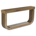 thumbnail image 1 of Resenkos Mid-Century Modern Wood Table, U-Shape Sofa End Table, Vintage Entryway Console, Stylish Living Room Accessory, 1 of 6