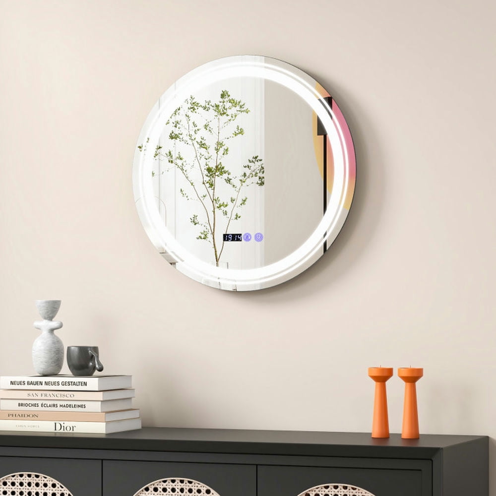 LumiGlow Trifold LED Vanity Mirror – Dimmable Touch Control