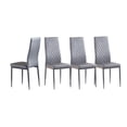 Resenkos Comfortable Leather Dining Chairs, 4Piece Set, High Back