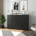 Resenkos Modern Mid Century 8 Drawer Wide Dressers Chests for Bedroom
