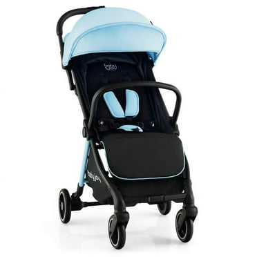 Resenkos One-Hand Folding Portable Lightweight Baby Stroller with Aluminum Frame-Blue, Infant Stroller for Infant & Toddler