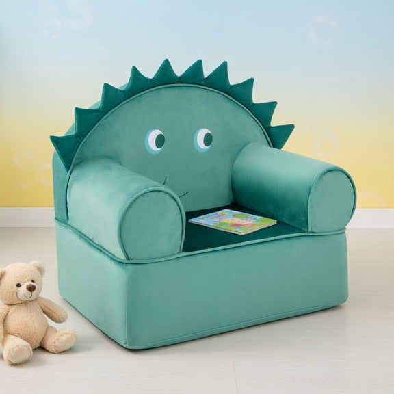 Resenkos Original Kids Sofa with Armrest and Thick Cushion-Green, Kids Chairs for Kids