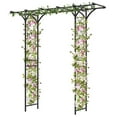 Resenkos Outdoor Decor,6.8 Feet Garden Arbor with Trellises for