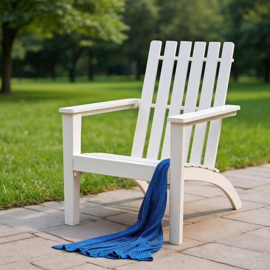 Resenkos Outdoor Durable Patio Acacia Wood Adirondack Lounge Armchair ...