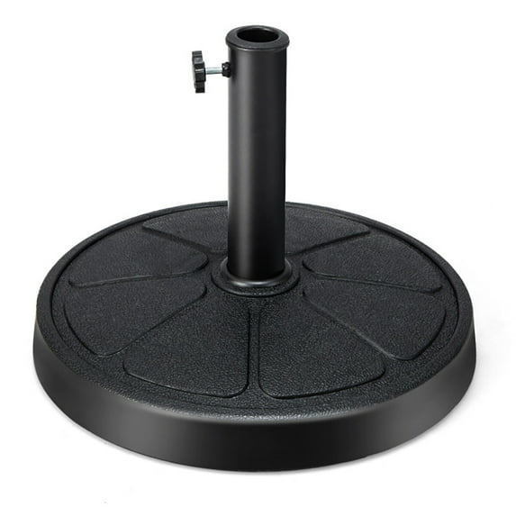 Resenkos Outdoor Umbrella Base, 31LBS 18 Inch Round Outdoor Umbrella Base, Black