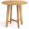 thumbnail image 1 of Resenkos Patio&nbsp;Dining&nbsp;Tables,Patio Tables,31.5 Inches Patio Dining Table with Slatted Tabletop and X-shaped Frame, 1 of 9