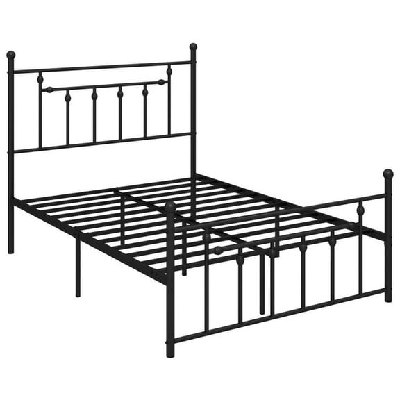 Resenkos Platform Bed Frame, Bedroom Bed Frame,Full/Queen/Twin Size Heavy-duty Metal Bed Frame with Headboard-Full Size