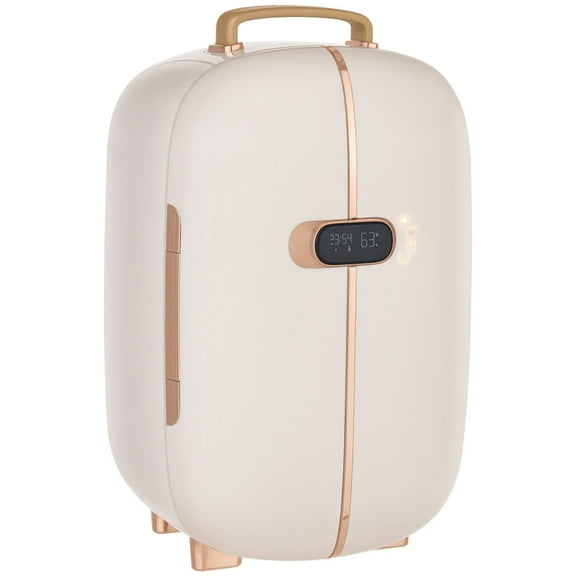 Resenkos Portable Skincare Fridge with LED Display, 12L Mini Fridge for Beauty, Makeup and Cosmetics, White