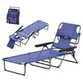 thumbnail image 1 of Resenkos Premium Foldable Recliner Chair, Comfortable Lounge Seat With Backrest, Ideal, Navy Blue, 1 of 11