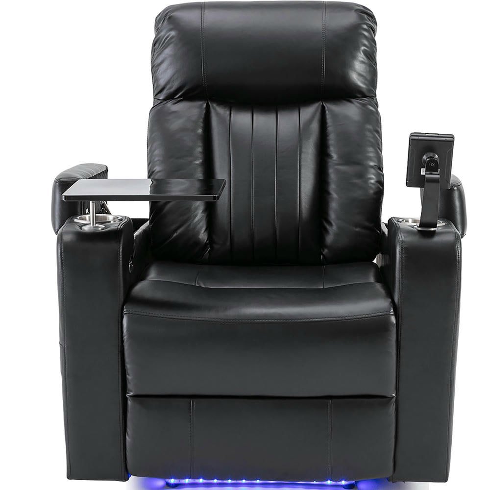 Resenkos Premium Power Recliner with Storage Arms, Cupholders, Swivel ...