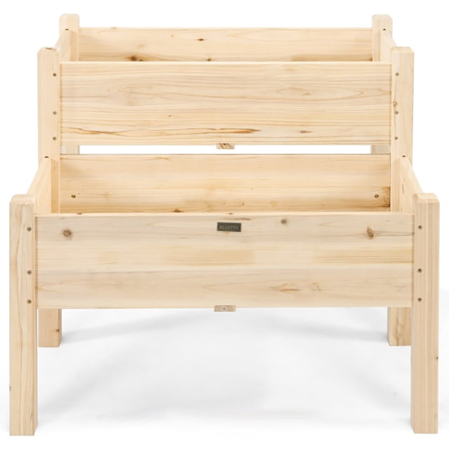 Flower Box In Programming Resenkos Raised Planter Boxes, Large Space Elevated Flower Beds,2 Tier ...