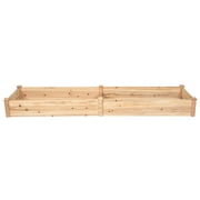 Resenkos Raised Planter Boxes, Large Space Elevated Flower Beds, Wooden Vegetable Raised Garden Bed for Backyard Patio Balcony