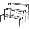 Resenkos Raised Planter Stand, Large Space Flower Rack Shelf, 3 Tier ...