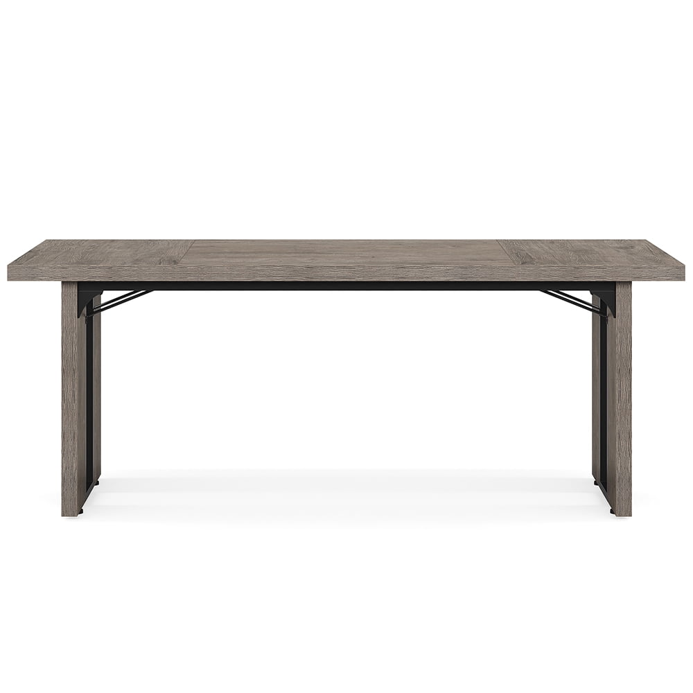 Resenkos Rectangular Dining Table, 71" Farmhouse Breakfast Table for 6 ...