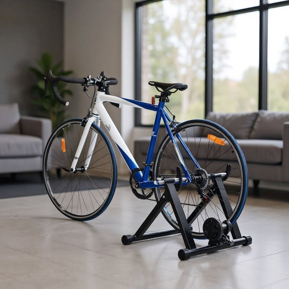 Resenkos Recumbent Exercise Bike for Home, Recumbent Exercise Bike,Portable Folding Steel Bicycle Indoor Exercise Training Stand