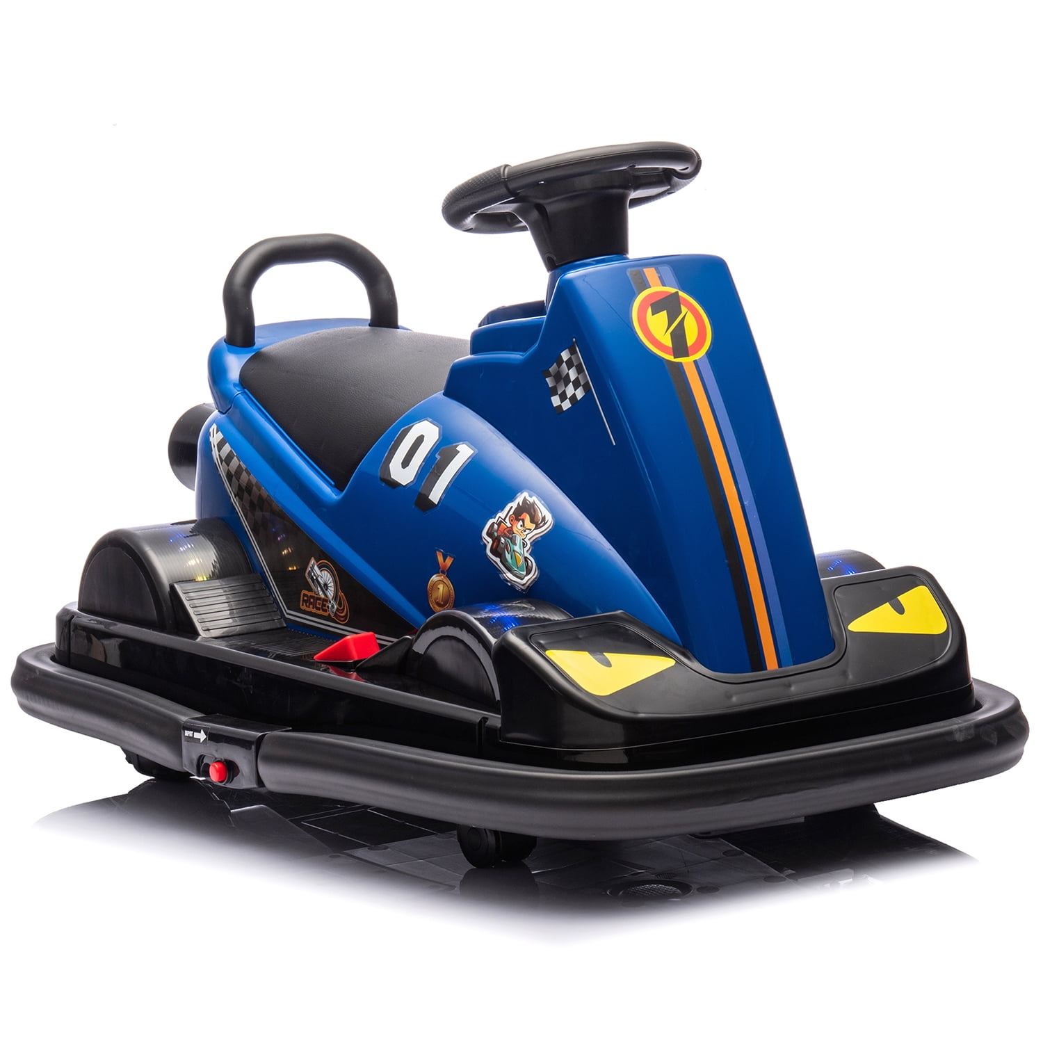Resenkos Ride On Truck Car, Electric Car,12V Kids Ride On Motor Bumper Car,Integrating System,Rotate 360 Degrees In Place,Blue Resenkos Ride On Truck Car, Electric Car,12V Kids Ride On Motor Bumper Car,Integrating System,Rotate 360 Degrees In Place,Blue