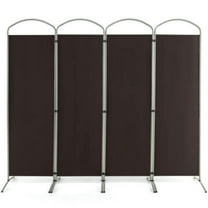 Resenkos Room Separator, Room Divider Panel,6.2Ft Folding 4-Panel Room Divider for Home Office Living Room -Brown