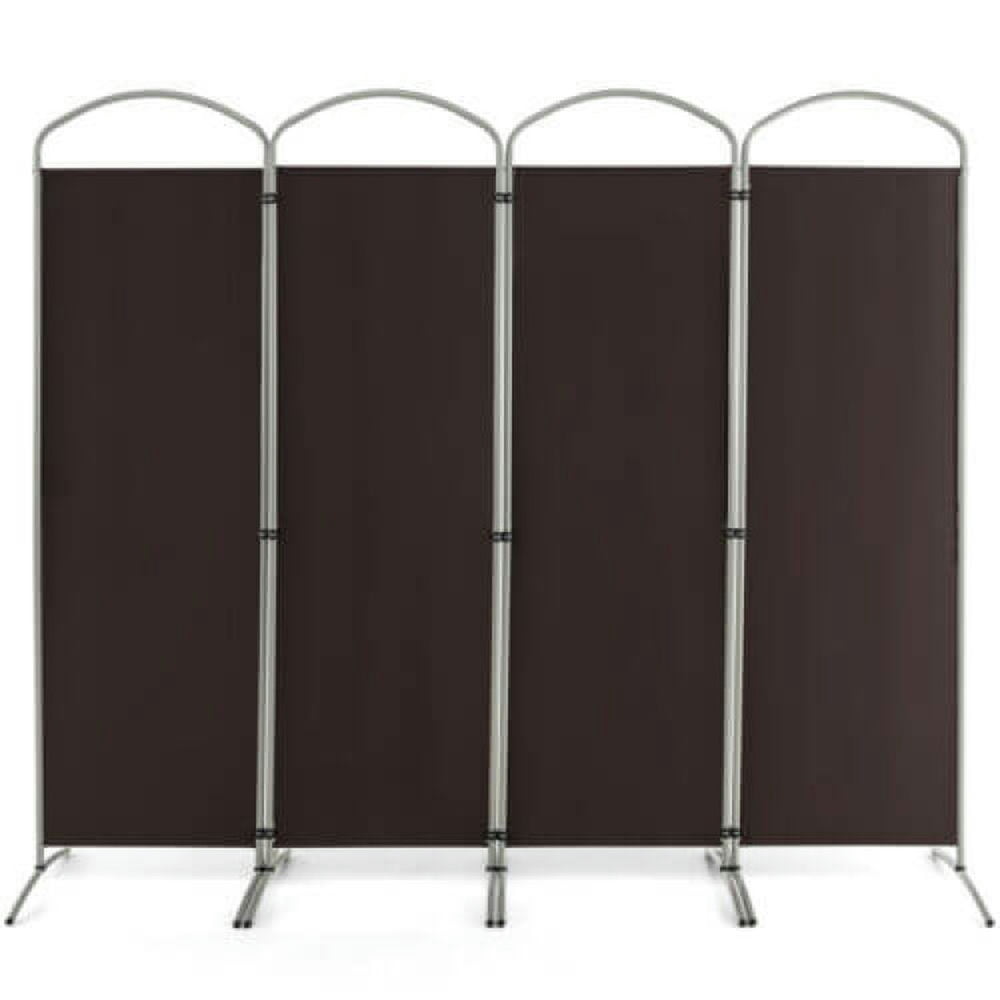 Resenkos Room Separator, Room Divider Panel,6.2Ft Folding 4-Panel Room Divider for Home Office Living Room -Brown Resenkos Room Separator, Room Divider Panel,6.2Ft Folding 4-Panel Room Divider for Home Office Living Room -Brown