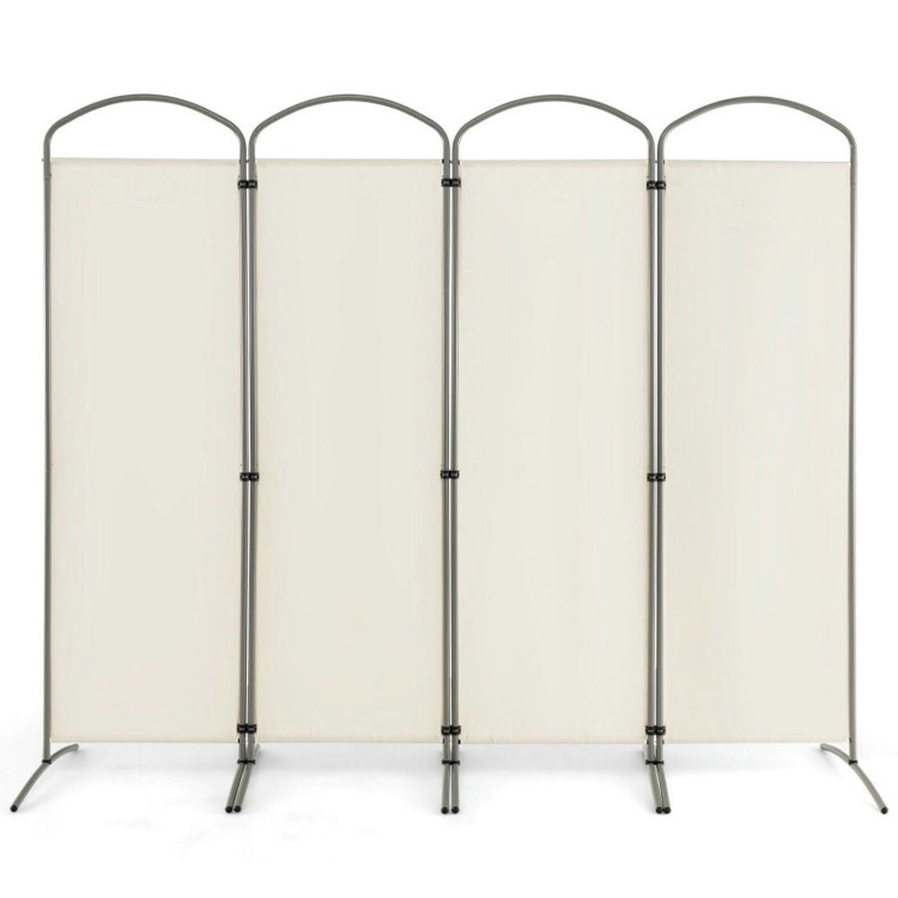 Resenkos Room Separator, Room Divider Panel,6.2Ft Folding 4-Panel Room Divider for Home Office Living Room -White Resenkos Room Separator, Room Divider Panel,6.2Ft Folding 4-Panel Room Divider for Home Office Living Room -White
