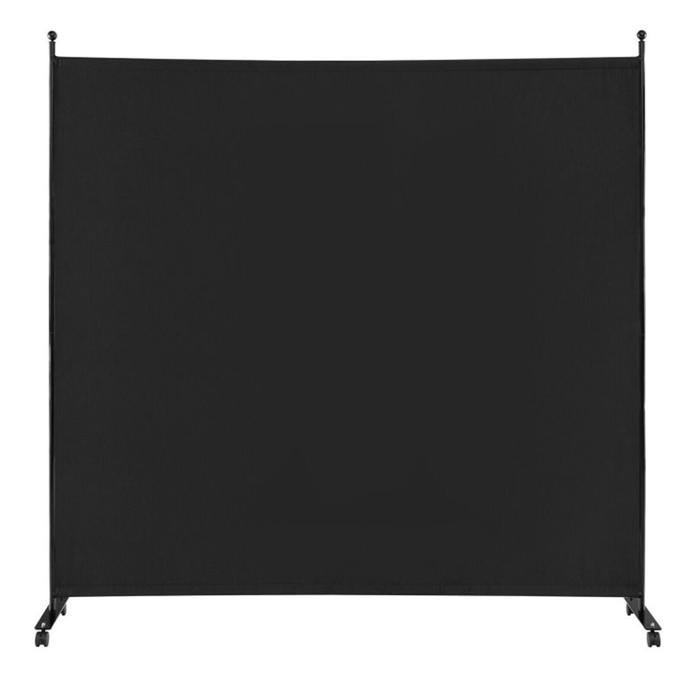 Resenkos Room Separator, Room Divider Panel,6 Feet Single Panel Rolling Room Divider with Smooth Wheels