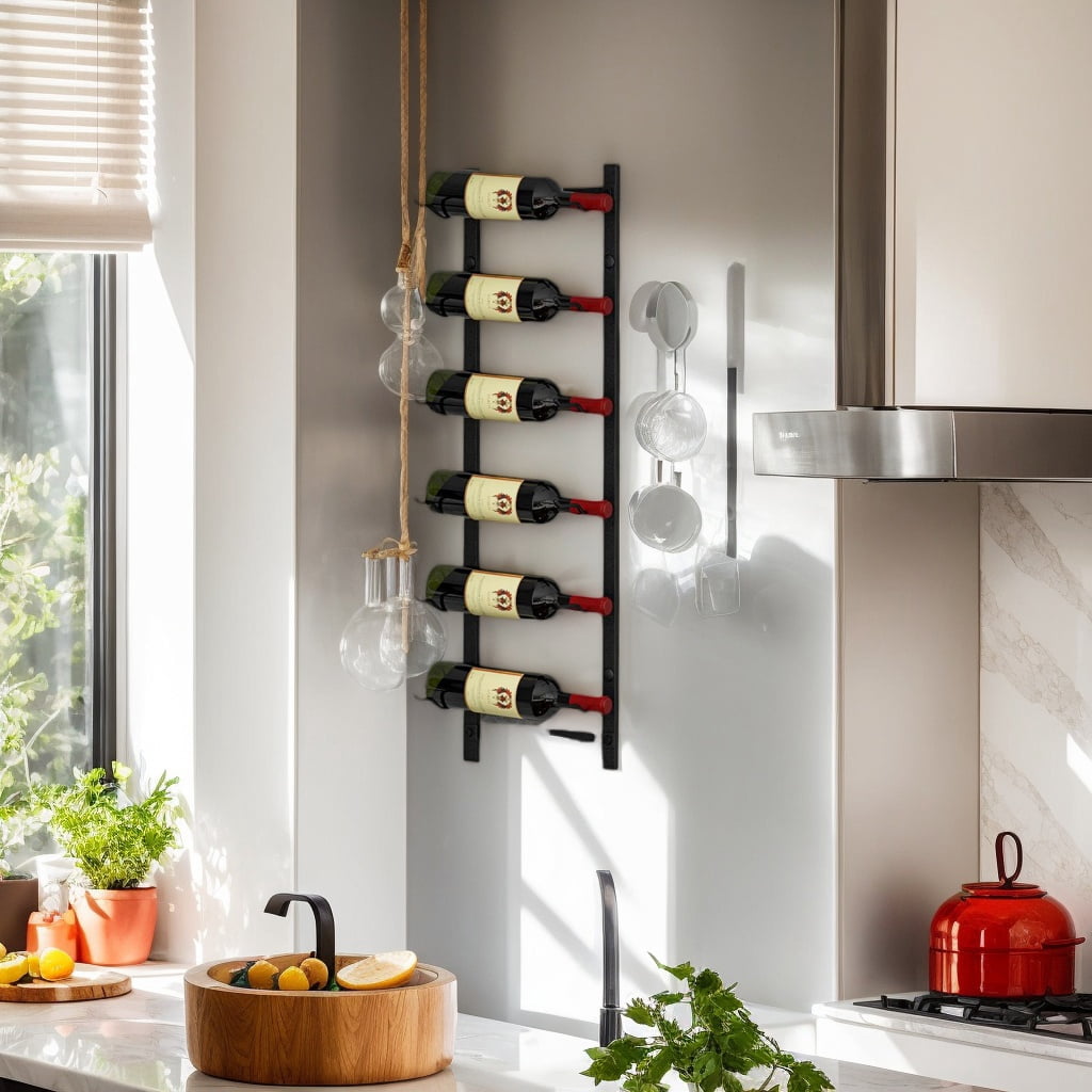 Resenkos Rust proof Wall Mounted Wine Rack for 6 or 9 Bottles-M, Wine ...