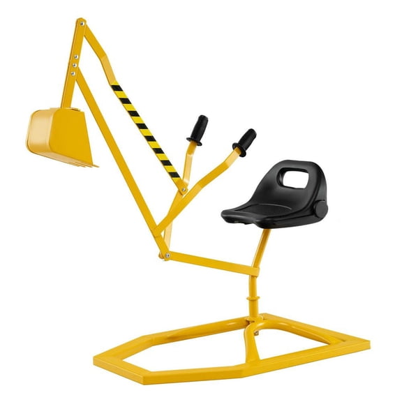 Resenkose Sandbox Digger Toy with Dual Hand Controls - Interactive Outdoor Play for Kids - Yellow