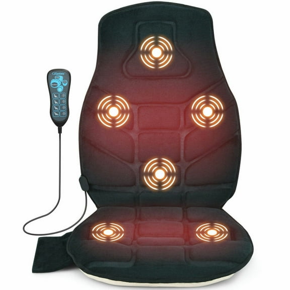 Resenkos Seat Cushion Massager with Heat and 6 Vibration Motors for Home