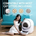 thumbnail image 1 of Resenkos Self-Cleaning Litter Box for Multiple Cats, Automatic Dumping for All Kinds of Cat Litter, APP Control, Support 2.4G WiFi, White, 1 of 11
