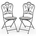 thumbnail image 1 of Resenkos Set of 2/4/6 Outdoor Folding Chairs with Breathable Seat-Set of 6, Outdoor Dining Chair for Outside Patio, All Weather, Porch, Garden, Poolside, 1 of 6