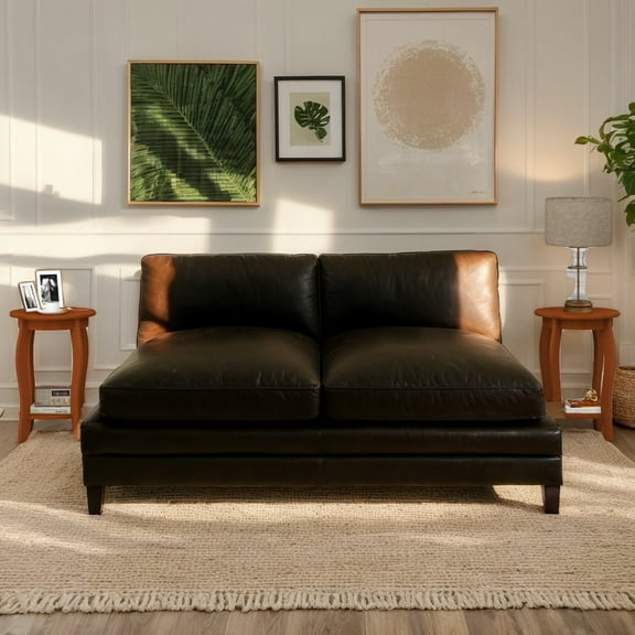 Resenkos Set of 2 15 Inch 2-Tier Round End Table with Storage Shelf-Walnut, Nightstand Small Side Table, End Table for Bedroom Living Room