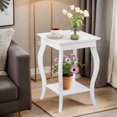 thumbnail image 1 of Resenkos Set of 2 Accent Side Tables with Shelf, Aesthetic Table with Shelf, Protects Floors, Includes All Parts & Tools, 25.5 lbs Net Weight, 1 of 7