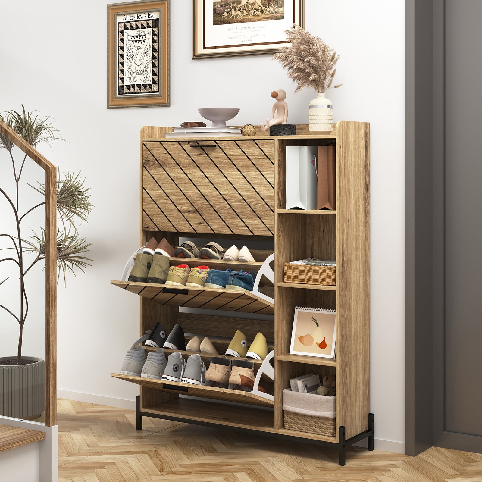 Modern Entryway Shoe Storagenull