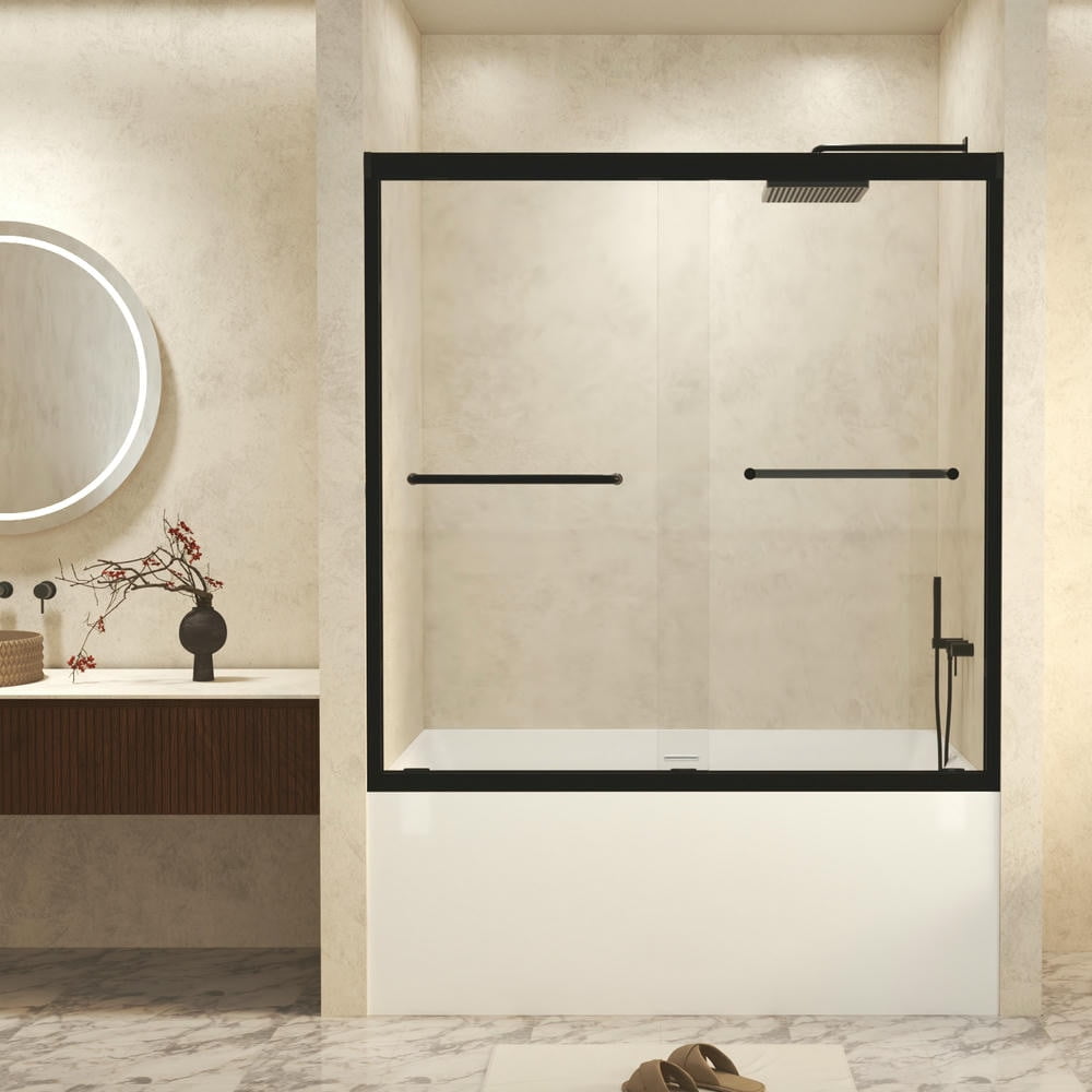 Resenkos Shower Enclosure Door,Shower Stall Door,Double Sliding Shower ...