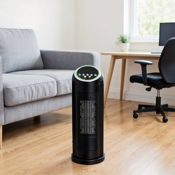 Resenkos Small Portable Room Heaters,Heater, Portable Heater,1500 W LED Portable Oscillating PTC Ceramic Space Heater