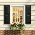 thumbnail image 1 of Resenkos Square Faux Window Panel, Durable, All-Weather Decor for Instant Architectural Character, 14"x25", Black, 1 of 11