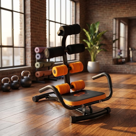 Resenkos Strength Training Sit Up Gym Bench, Hyper Back Extension Exercise Home Workouts,Core Fitness Abdominal Trainer Crunch Exercise Bench Machine