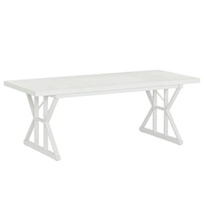 Resenkos Study Writing Desk, Computer Desk,6FT Conference Table, Rectangle Meeting Room Table Executive Desk,White