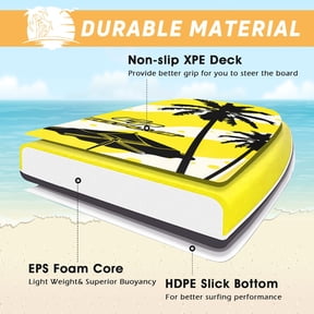 Resenkos Surfboard,Stand Up Paddle Board,Lightweight Super Bodyboard Surfing with EPS Core Boarding-L