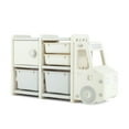 thumbnail image 1 of Resenkos Toddler Truck Storage Organizer with Plastic Bins-Gray, Kids Toy Storage for Kids, Boys, Girls, Nursery, 1 of 8