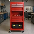 thumbnail image 1 of Resenkos Tool Box, Removable Cabinet Storage Tool Chest,6-Drawer Tool Chest with Heightening Cabinet-Red, 1 of 11