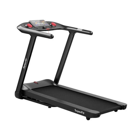 Resenkos Treadmill, Electric Treadmill, Walking Jogging Machine,4.75HP Folding Treadmill with Preset Programs Touch Screen Control-Black